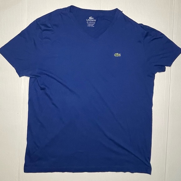 Blue Lacoste V-Neck Mens size 6 - Picture 2 of 3